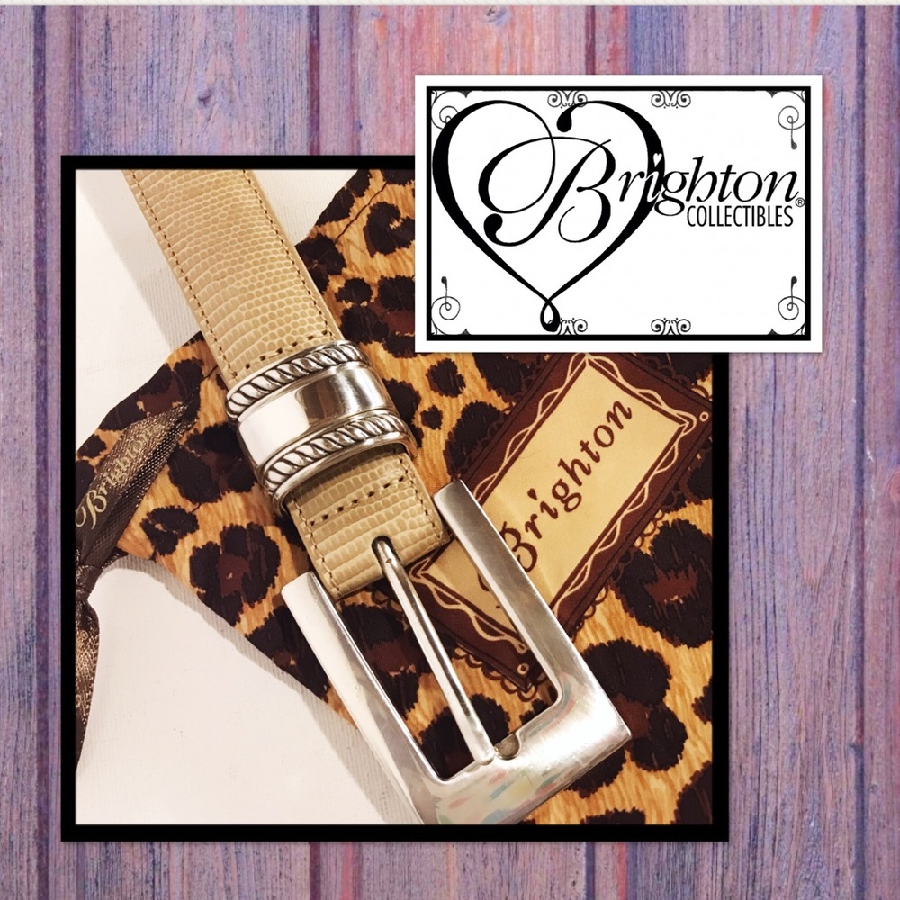 Classic BRIGHTON COLLECTIBLES Croc Embossed Belt